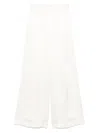 Carine Gilson Wide-leg Satin Pajama Trousers In Neutrals