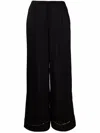 Carine Gilson Wide-leg Silk-mousseline Pyjama Trousers In Black