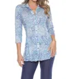 Carine Selena Shirt In Hazy Whirls