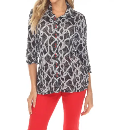 Carine The Sabrina Top In Noir Thread In Multi