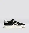 Cariuma Catiba Pro 2.0 Black Suede And Cordura Ivory Logo Sneaker Women In Black