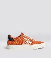 Cariuma Catiba Pro 2.0 Burnt Orange Suede And Cordura Ivory Logo Navy Sneaker Women In Burnt Orange