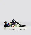 Cariuma Catiba Pro Low Black Suede Toz Canvas Sneaker Women In Catiba Pro Black/toz Print