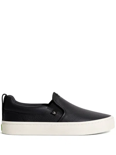 Cariuma Leather Slip-on Sneakers In Black