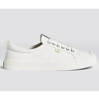 CARIUMA MEN'S CARIUMA OCA LOW SNEAKERS OFF-WHITE CANVAS COMFORT SHOES ZAP2174