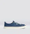 Cariuma Men's Oca Low Contrast Thread Sneaker In Shadow Blue In Blue