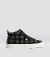 Cariuma Oca High Black Plaid Sneaker Men In Black Plaid