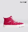 Cariuma Oca High Pantone Viva Magenta Canvas Contrast Thread Sneaker Men In Pantone Viva Magenta