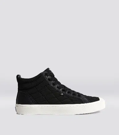 Cariuma Oca High Quilt Black Premium Leather Sneaker Men