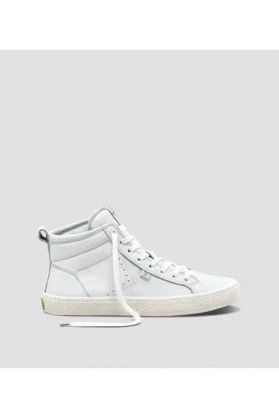 Cariuma Oca High Sneakers White Leather Lifestyle Shoes Hawk671