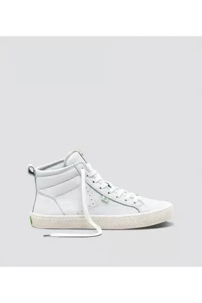 Cariuma Oca High Sneakers White Leather Lifestyle Shoes Hawk671