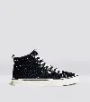 Cariuma Oca High Washed Black Canvas Contrast Thread Sneaker In Stripe Black