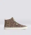Cariuma Oca High Stripe Leopard Print Suede Sneaker Men In Leopard Print