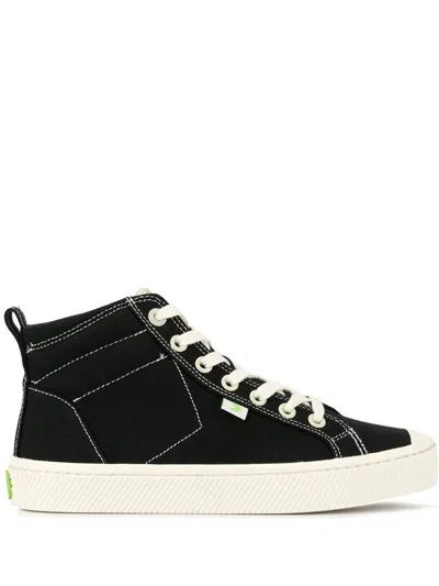 CARIUMA OCA HIGH-TOP CANVAS CONTRAST THREAD SNEAKERS