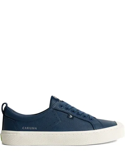 Cariuma Oca Leather Sneakers In Blue