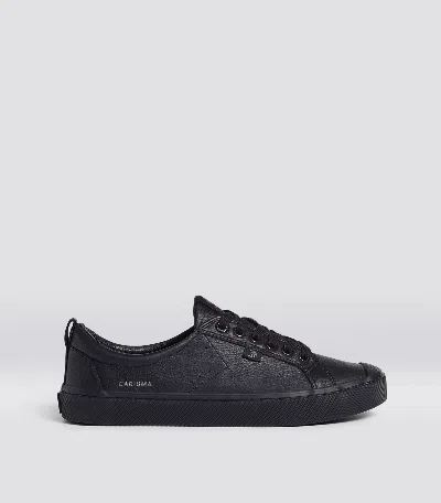 Cariuma Oca Low All Black Premium Leather Sneaker Women