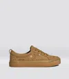 Cariuma Oca Low All Camel Suede Embroidered Sneaker