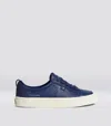Cariuma Oca Low Bright Navy Premium Leather Sneaker