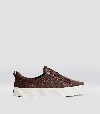 Cariuma Oca Low Brown Premium Leather Sneaker Men In Brown