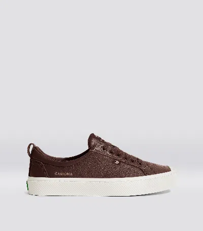 Cariuma Oca Low Brown Premium Leather Sneaker Women