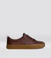 Cariuma Oca Low Gum Coffee Brown Premium Leather Sneaker