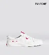 Cariuma Oca Low Pantone Off-white Canvas Viva Magenta Sneaker Men In Off-white/pantone Viva Magenta