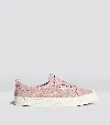 Cariuma Ladies Oca Low Lace-up Canvas Trainers In Rose Red