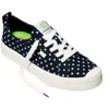 Cariuma Oca Low Sneaker Women Black Polka Dot Canvas Lifestyle Shoes Gal2115 In Black