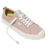 Cariuma Oca Low Sneakers Womens Rose Canvas Lace Up Lifestyle Shoes Gal2081 In Multi