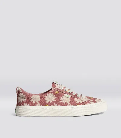 Cariuma Oca Low Withered Rose Canvas Giant Lilies Sneaker Women In Withered Rose Giant Lilies