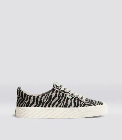 Cariuma Oca Low Zebra Print Canvas Sneaker Women