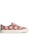 Cariuma Oca Low Withered Rose Canvas Giant Lilies Sneaker Women In Pink