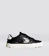 CARIUMA SALVAS BLACK LEATHER OFF-WHITE LOGO SNEAKER WOMEN