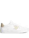 Cariuma Salvas White Leather Shifting Sand Logo Sneaker Men In White
