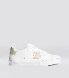 Cariuma Salvas White Leather Shifting Sand Logo Sneaker Men In White/shifting Sand