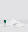 Cariuma Womens White Ice And Green Salvas Branded Leather Low-top Trainers In White/ice & Green