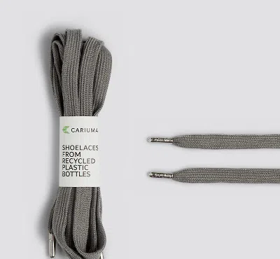 Cariuma Shoe Lace Classic High Charcoal Grey With H Silver Tip In Charcoal Grey H Silver Tip