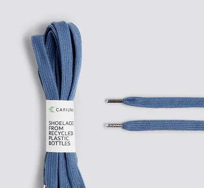 Cariuma Shoe Lace Classic High Mirage Blue With H Silver Tip In Mirage Blue H Silver Tip