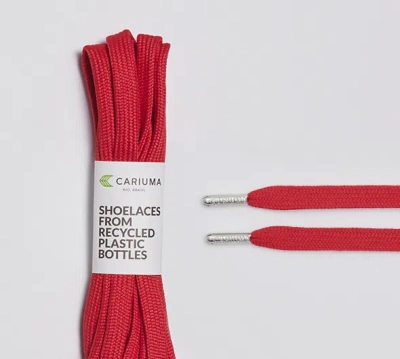 Cariuma Shoe Lace Red With H Silver Tip In Red H Silver Tip