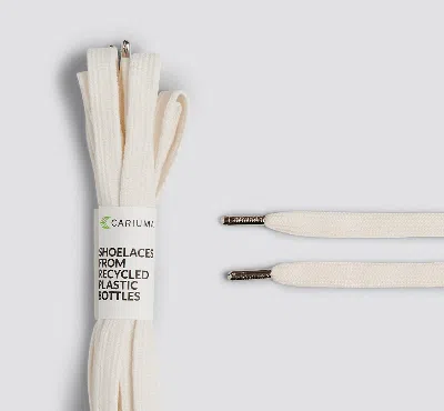 Cariuma Shoe Lace Skate Ivory With H Silver Tip In Ivory H Silver Tip