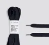 Cariuma Shoe Lace Wide Black With H Silver Tip In Black H Silver Tip