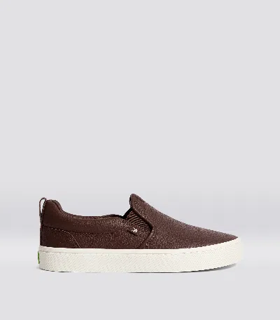 Cariuma Leather Slip-on Sneakers In Brown