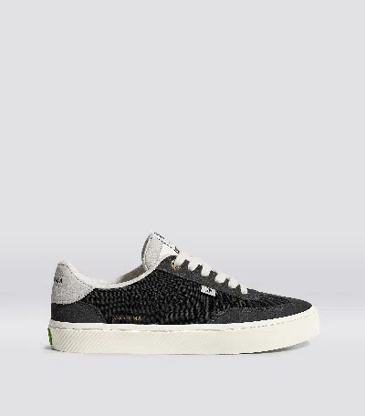 Cariuma Toca Ash Grey Suede Black Nylon Sneaker Men In Ash Grey/black