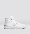 Cariuma Uba High White Premium Leather Ice Logo Sneaker Men In White