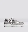 Cariuma Uba Light Grey Suede And Mesh Charcoal Grey Logo Silver Accents Sneaker Women In Light Grey/charcoal Grey&silver