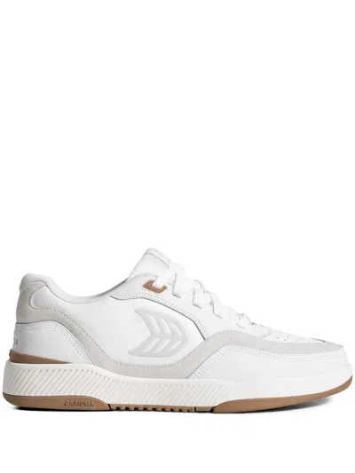Cariuma Uba Low-top Leather Sneakers In White