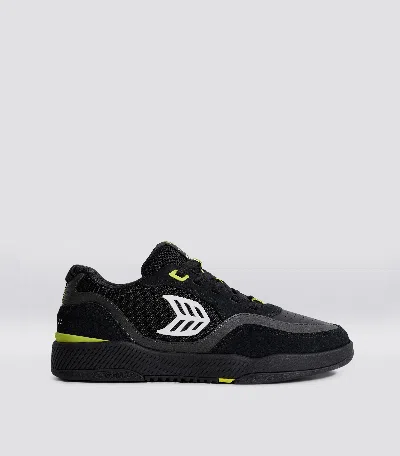 Cariuma Uba Pro Panelled Lace-up Sneakers In All Black/off-white
