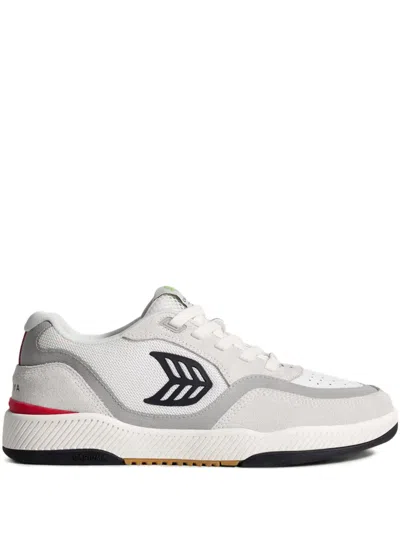 Cariuma Uba Pro Panelled Lace-up Sneakers In Off-white Smoke/black