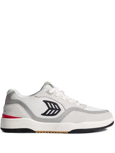 Cariuma Uba Pro Panelled Sneakers In Off-white Smoke/black