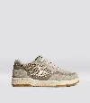 Cariuma Uba Pro Plaza Taupe Suede And Mesh Almond Milk Logo Sneaker Men In Plaza Taupe/almond Milk